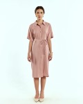 SIXDO Woven Flared Dress for Women